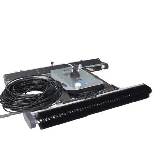 China Rotating Brush Head Solar Panel Cleaning Machine with Water Fed Pipe Remote Control System on sale