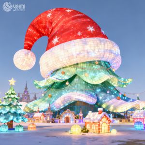 Artisan Christmas Tree Lanterns for Holiday Light Festivals and Christmas