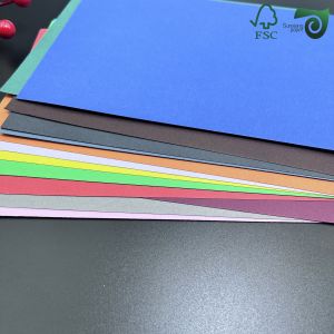 FSC Circle Offset Uncoated Colored Paper Sheets Jumbo 150g 180g 8.5" 11" C2S Art