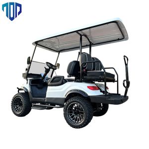 Maximum Speed 25Km/h 48V / 5kw 4 Seater Lifted Golf Cart With Rear Seats
