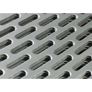 50mm Hole 0.5mm Width Perforated Wire Mesh Metal Screens Customized For Building