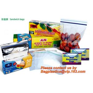 Custom Double Seal Plastic Bag /Double Track Plastic Zipper Bags, LDPE clear