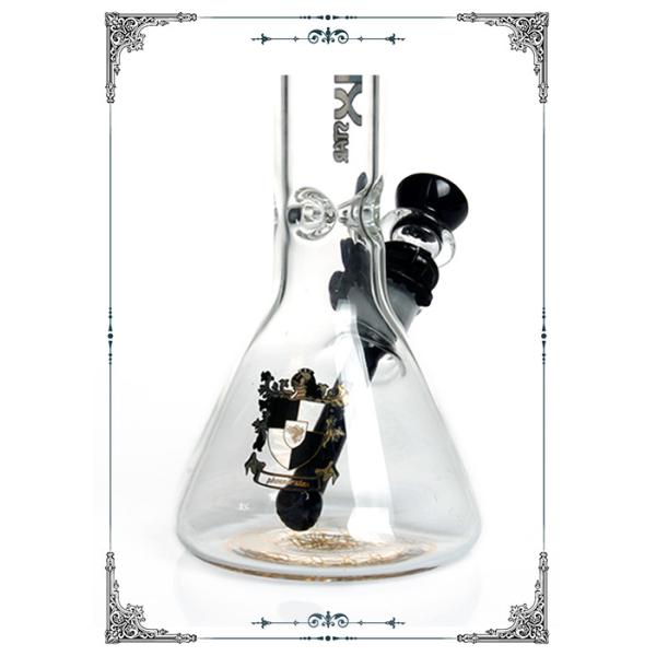 PHOENIX STAR Beaker Bong Glass Water Pipe With Black Plastic Clip And Bowl