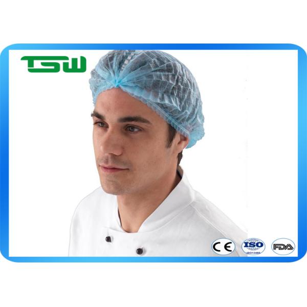 Disposable 14gsm Non Woven Hair Net for food factory