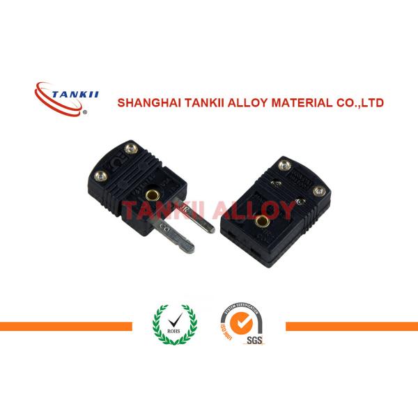 Buy 220v J Type Thermocouple Connector , Black Mini Male Connector Plug at wholesale prices