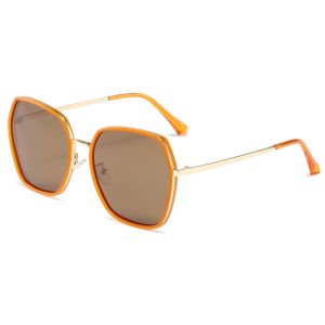 Large Metal Frame Sunglasses Unisex Polycarbonate Lens 23g OEM