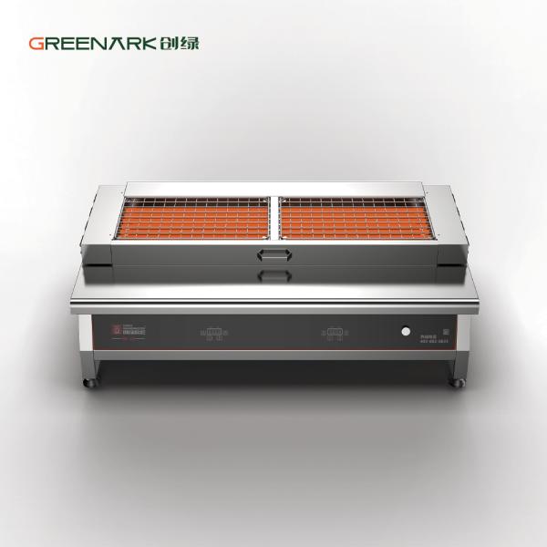 Factory Direct 500C Commercial Grill CE ISO9001 Certified Independent Zones Easy