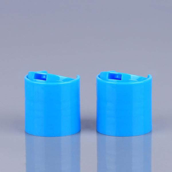 Buy Blue 24mm Disc Top Cap Polypropylene Shampoo Bottle Cap at wholesale prices