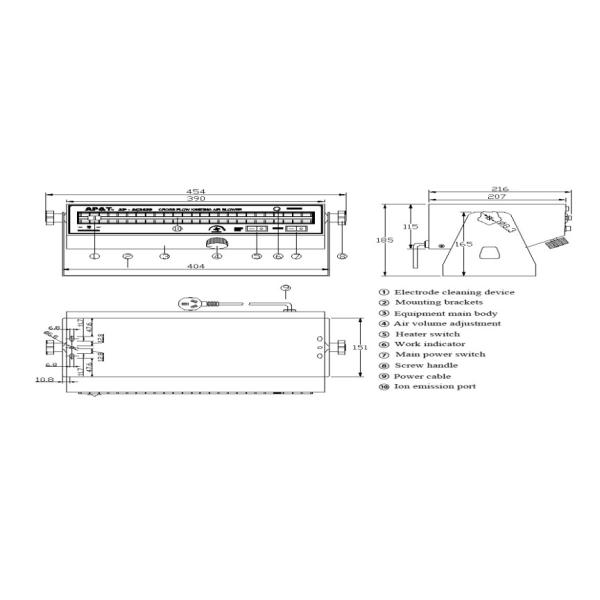 AP-AC2459 Desktop Ionizing Air Blower Anti Static Eliminator