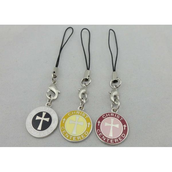 Buy Christ Centered Hard Enamel Pin Lions Club , Brass Nickel Plating With Mobile Strap at wholesale prices