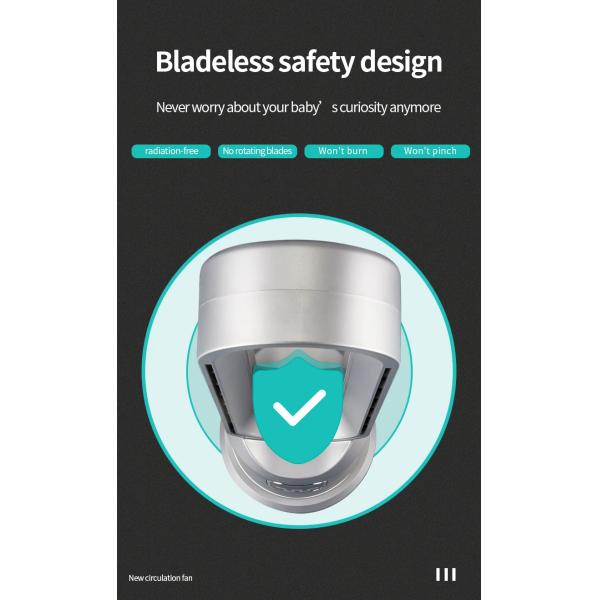 25.8*26.8*101.5cm Household Lownoise Leafless Purification Fan Bladeless Fan with TUYA