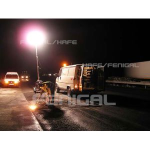 Highway Pavement Construction Safety Glare Free Inflatable Lighting Balloon 360