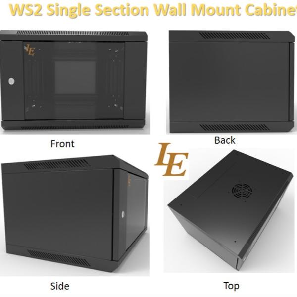 Buy 6u Wall Mount Cabinet Severe Rack Disassembled Structure Black SPCC at wholesale prices