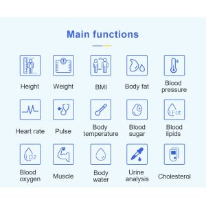 Intelligent Health Check Kiosk MultiFunctional Digital Height Weight Scale With