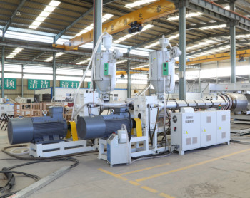 PLC Control System Drainage And Sewage Double Wall Corrugated Pipe Extrusion Line
