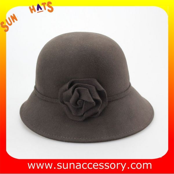 Vintage hot sale mid brim hats wholesale for ladies,100% Australia wool felt hats factory