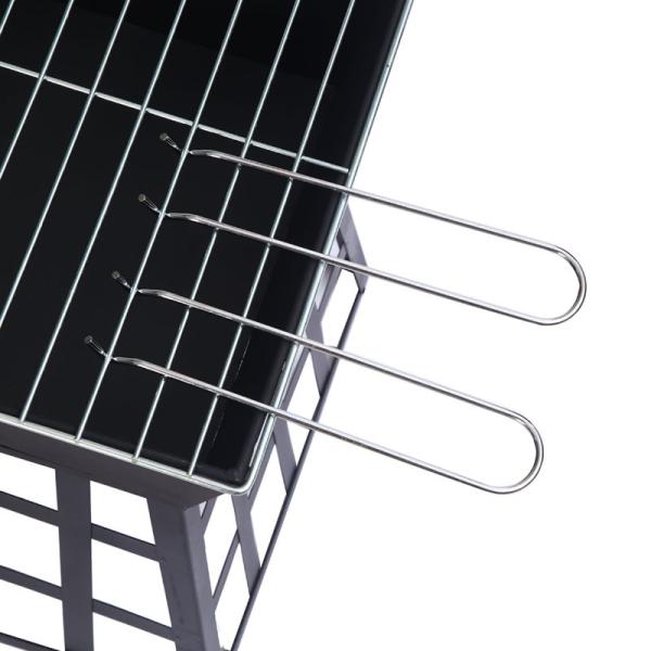 Modern Fire Pit Wood Furnace Fireplace for Bonfires and BBQs in Black Outdoor Setting