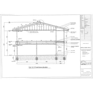 Hot - dipped Galvanized C & Z Beams Garage Steel Frame House-Light steel frames