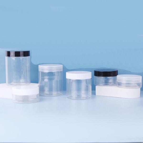 Personalized Logo Plastic Jars / Plastic Containers Custom Printing Sealed