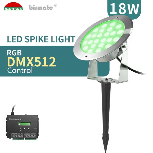 Buy 18W IP68 Waterproof Led Spike Lamp SMD3535 RGB DMX512 Control at wholesale prices