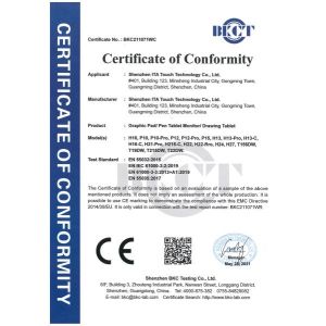 Shenzhen Ita Touch Technology Co., Ltd. Certifications