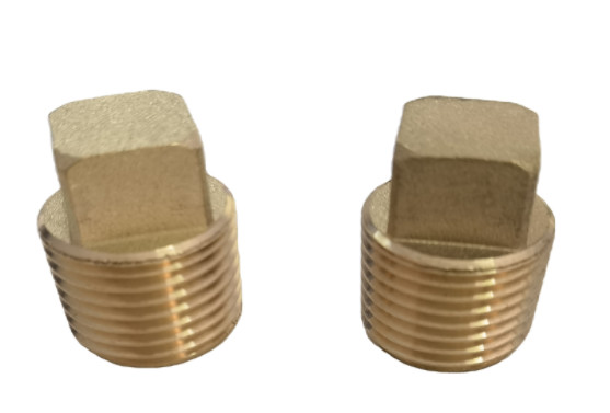 Buy 3/4" NPT Male Brass Head Solid Brass Plug Fitting at wholesale prices