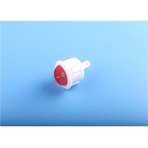 UL Approval Round Rocker Switch 22MM Latching With Nylon / PC Shell Material