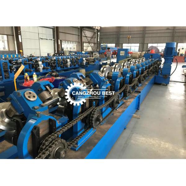 Buy 80-300mm Interchangable C Z U Purlin Roll Forming Machine For Steel Frame at wholesale prices