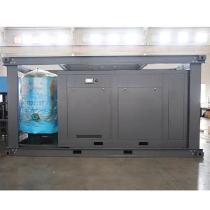 200hp Skid-mounted Screw Air Compressor With Tank And Soft Start