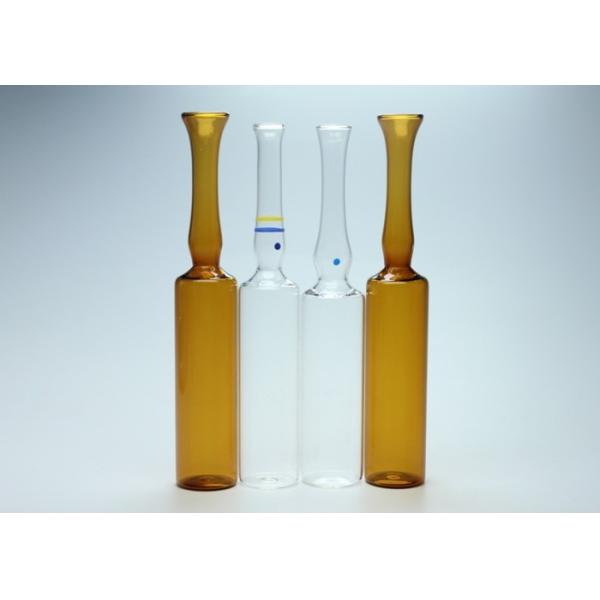 Empty Glass Injectable Ampoules Transparent / Amber Color 10ml Capacity