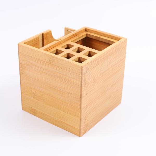 100% Natural Bamboo Wood Office Desk Storage with 1 Drawer Modern Style and Affordable