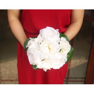 Silk Peony Bouquet