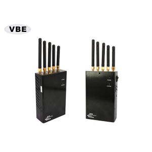 Omni Antennas Handheld Cell Phone Jammer , Handhed Signal Blocker, Handheld GPS