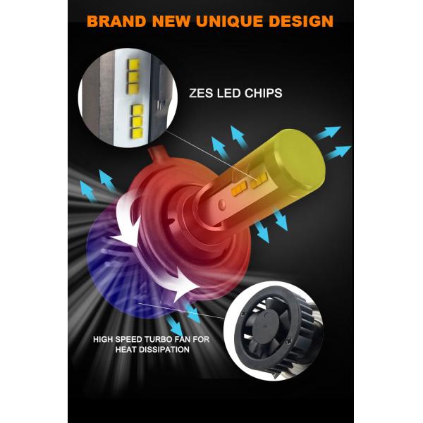 F2 Car LED Headlight Bulb 30W 5000lm High Low Beam Headlights