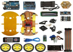 China Intelligent Bluetooth Tracking Obstacle Avoidance Robot Smart Car with LCD on sale