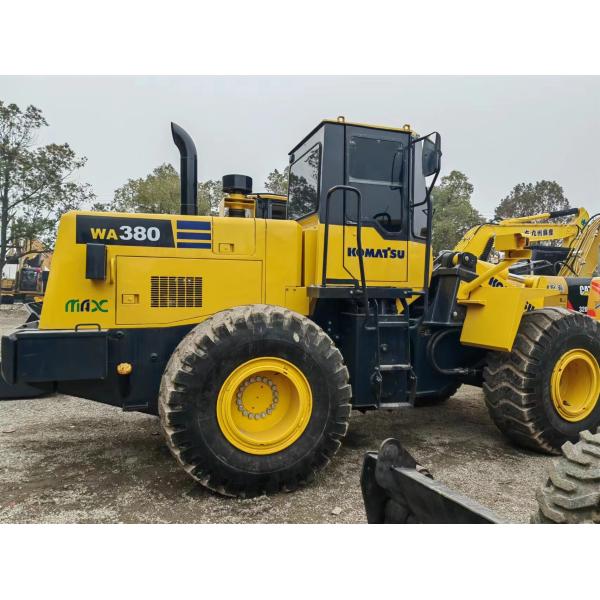 Yellow Second Hand Loader WA380 Load 6 Ton Used Komatsu Loader