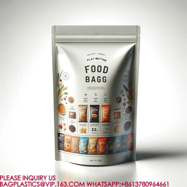 Food Packaging Bags Reusable Mylar Bags Plastic Packaging Candy Cookies Snack Bags pack