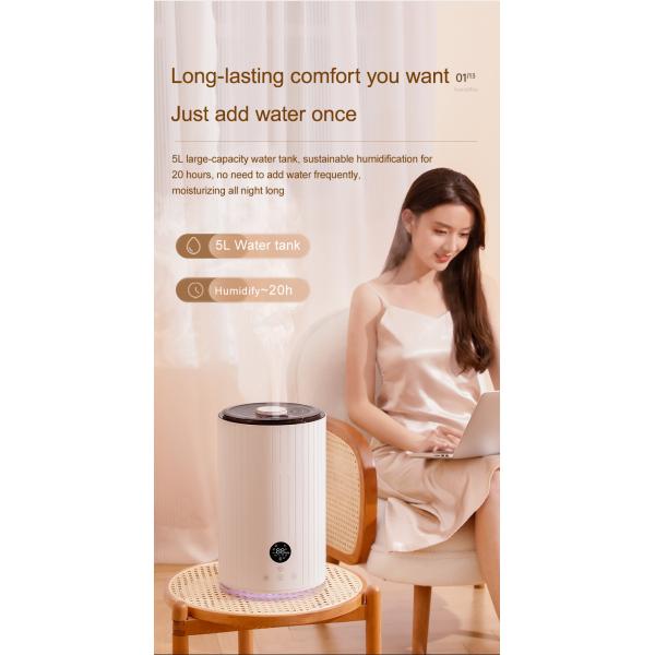 Large Cool-Mist Impeller Humidifier for Bedroom Oem 5L Top Fill Electronic Ultrasonic