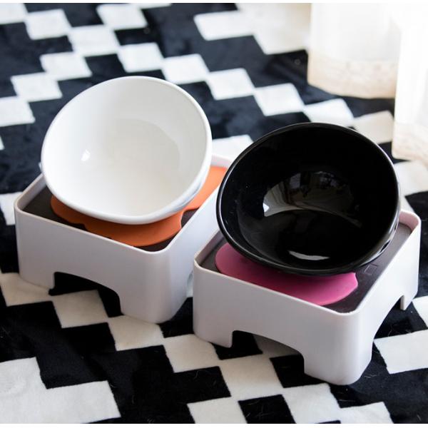 CeramicsTilted Single Food Feeding Bowl for French Bulldogs/Cats