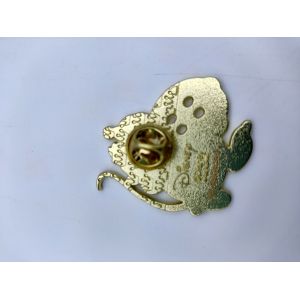 Diecast Metal Brooch Pin , Cinderella Anniversary Pin Colour Filling