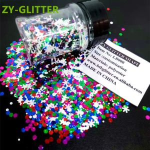 Square Heart Star Moon Flowers Leaves Crafted Glass Silk Holiday Nails High