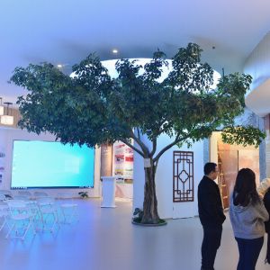 Quality Customized Height faux banyan tree fire resistant Large Commercial Ficus Artificial Tree For Indoor Decoartion for sale