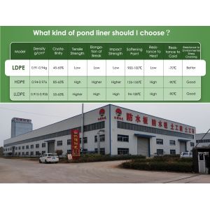 0.3mm 0.5mm HDPE Geomembrane Pond Liners Perfect for Waterproof Projects in