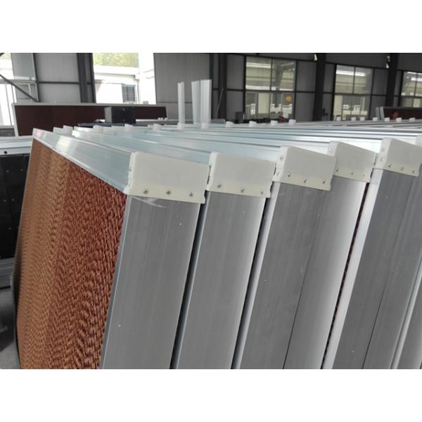 green house aluminum frame cool cell pads with water pipe for pig farm