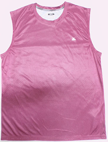Embroidery Elastic Quick Dry Mens Sleeveless Tank Top Mens Running Tank Pink