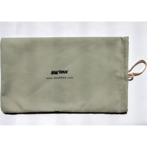 ISO9001 Microfiber Phone Pouch , Drawstring Breathable Pantone Microfiber