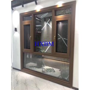 6063 -T5 12A Glass Powder Coated Aluminum Casement Windows