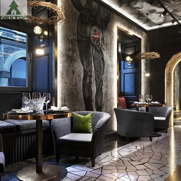 Customization Pub Table Chairs Combination Metal Leisure Drinks Table Fabric