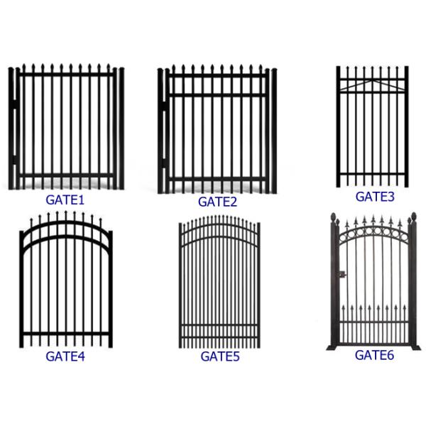 Stain Black Garrison Security Fencing Panels Australia Sydney Standard 2100mmx2400mm Width Rail 40mm /45mm Crimped Spear