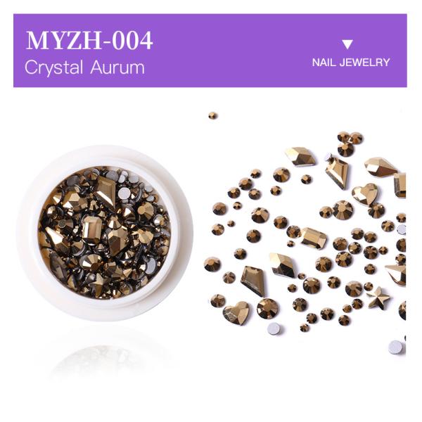 See Details Flat Bottom Mix Shape Glass Nail Diamond Rhinestones for Nail Art from Yiwu
